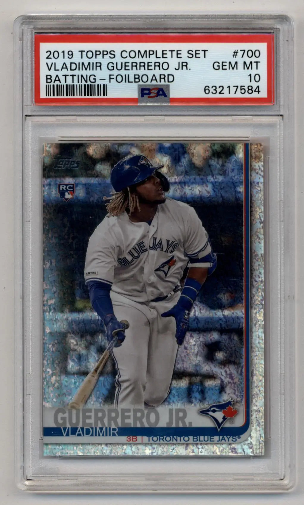 Vladimir Guerrero Jr 2019 Topps Complete Set Foilboard 145/162 PSA 10 Gem Mint - Singles