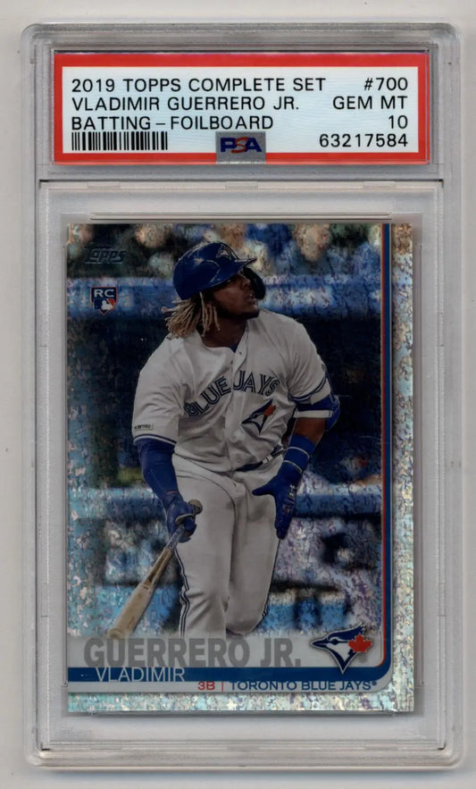Vladimir Guerrero Jr 2019 Topps Complete Set Foilboard 145/162 PSA 10 Gem Mint - Singles