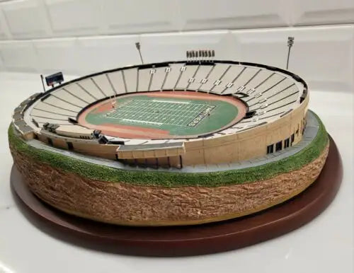 Vintage Danbury Mint Stadium Replica of Pitt Stadium on Wooden Base