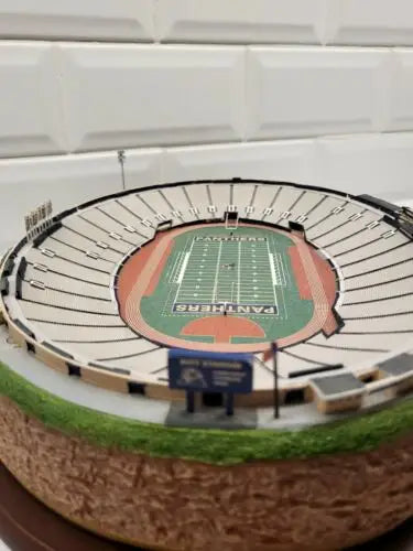 Miniature football stadium model of Pitt Stadium by Danbury Mint stadium replica