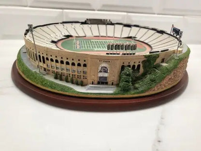 Miniature Danbury Mint Pitt Stadium replica showcasing detailed football stadium model