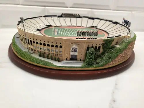 Miniature Danbury Mint Pitt Stadium replica showcasing detailed football stadium model