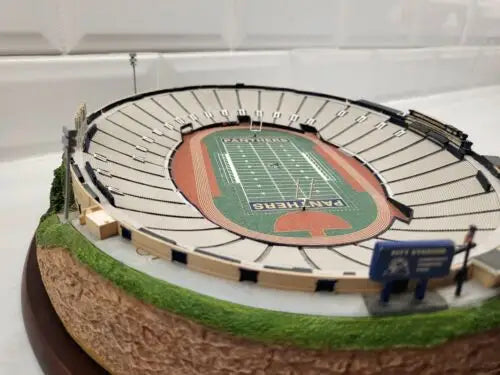 Miniature football stadium model of Pitt Stadium by Danbury Mint, NCAA replica