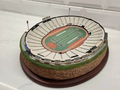 Miniature football stadium model of Pitt Stadium from Danbury Mint replica collection