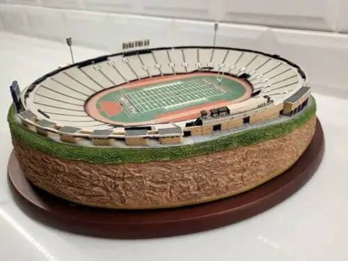 Miniature football stadium model of Pitt Stadium by Danbury Mint for collectors
