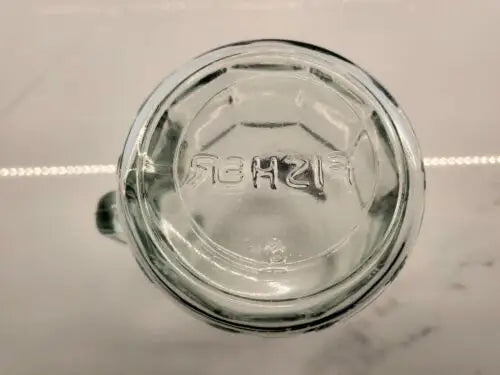 Glass mug bottom of a Vtg NFL Minnesota Vikings Logo’d Helmut Fisher Beer Stein