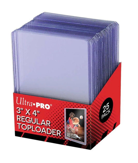 Ultra Pro 25 3 X 4 Top Loader Card Holder for Baseball Football Basketball Hockey Golf Single Sports Cards Top Loads