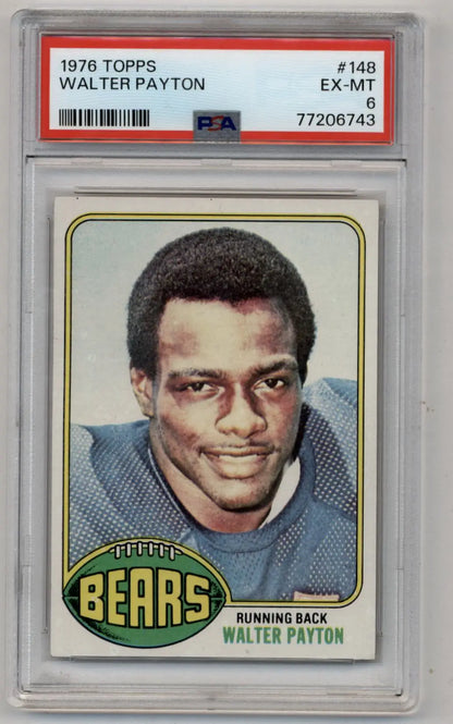 Walter Payton 1976 Topps #148 PSA 6 Excellent-Mint 6743 - Singles