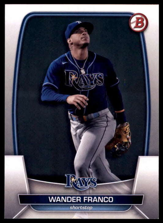 Wander Franco baseball card from 2023 Bowman Tampa Bay Rays series