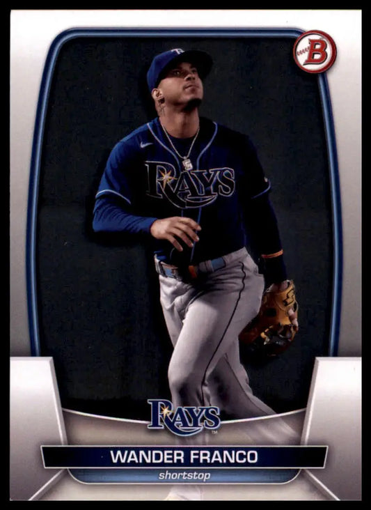 Wander Franco baseball card from 2023 Bowman Tampa Bay Rays series