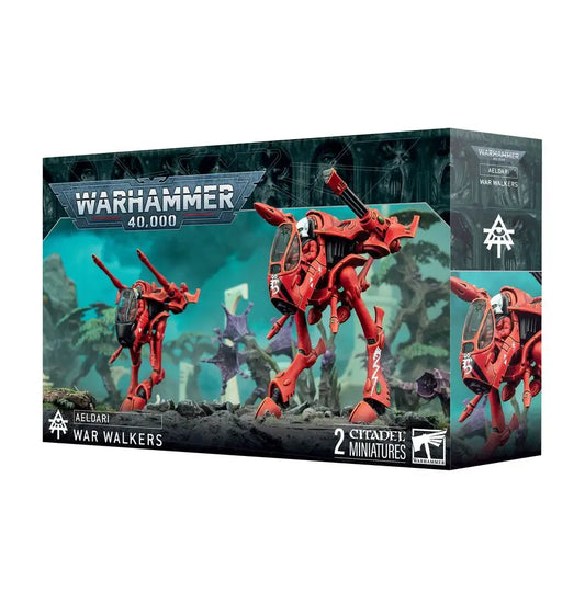 Warhammer 40k Aeldari War Walkers box showing detailed War Walkers model kits