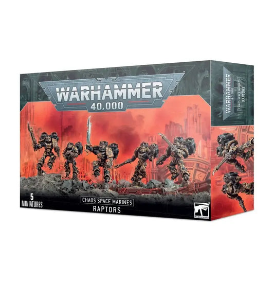 Warhammer 40k Chaos Space Marines Raptors miniatures box for chaos space marines collectors