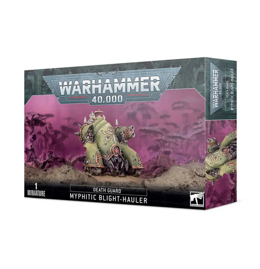 Warhammer 40k Death Guard Myphitic Blight-Hauler miniature box for Warhammer 40k gameplay