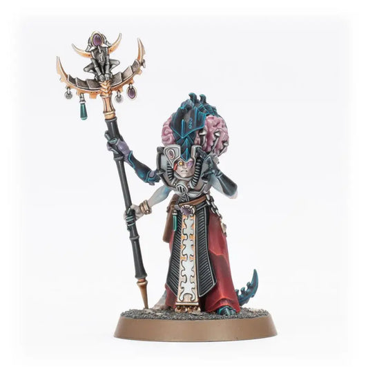 Miniature psychic alien figure from Warhammer 40k Genestealer Cults Benefictus set