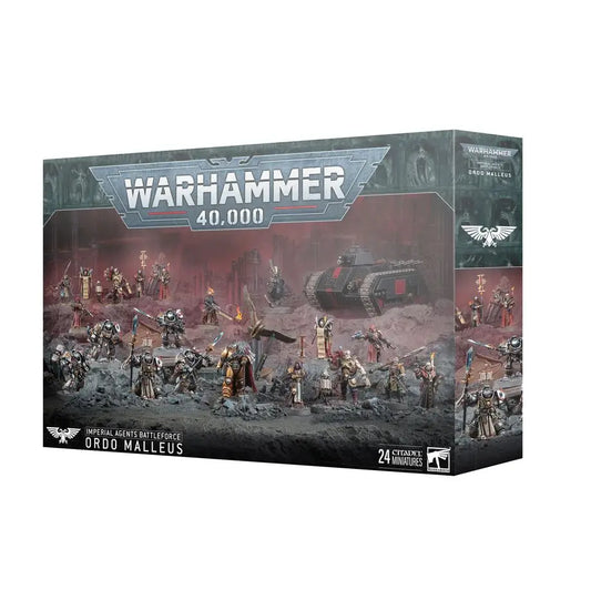 Warhammer 40k Ordo Malleus Imperial Agents Battleforce with Inquisitor Coteaz miniatures