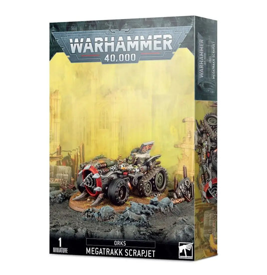Warhammer 40k Orks Megatrakk Scrapjet miniature with twin big shoota for tabletop gaming