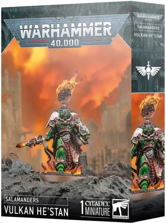 Warhammer 40K Salamanders Vulkan Vulkan He’stan miniature model kit for tabletop gaming