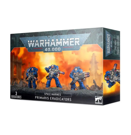 Warhammer 40k space marines Primaris Eradicators miniature set for Warhammer 40k space gameplay