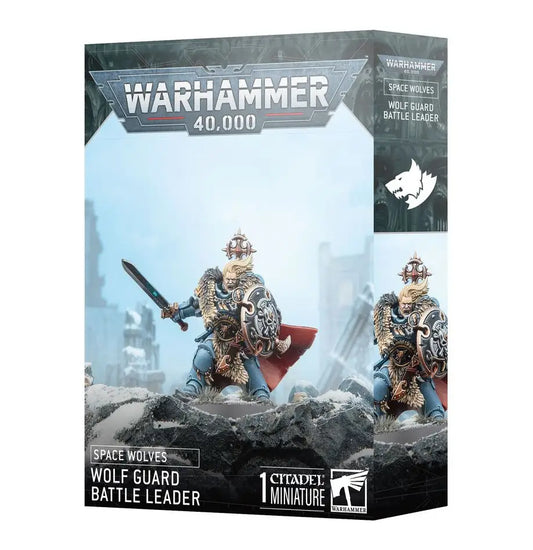 Warhammer 40k Space Wolves Wolf Guard Battle Leader miniature box for Wolf Guard battle models