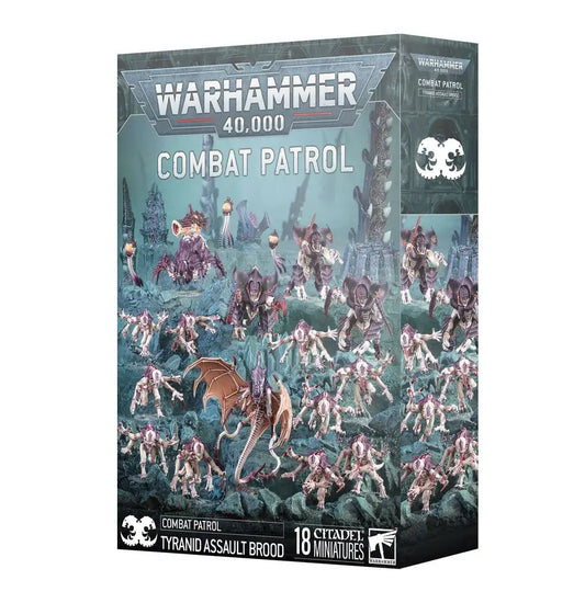Warhammer 40k Tyranids Assault Brood Combat Patrol with Tyrant Guard miniatures set