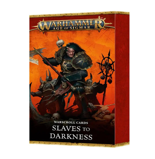 Warhammer Age of Sigmar darkness warscroll cards for Slaves to Darkness expansion