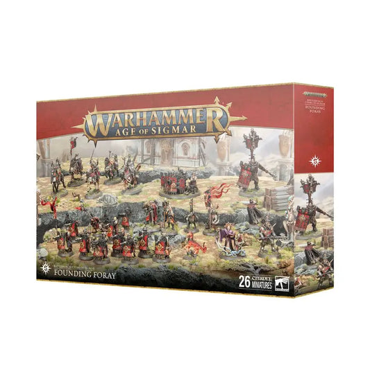 Warhammer Age of Sigmar Battleforce Cities of Sigmar with round base and Ironweld Great Cannon