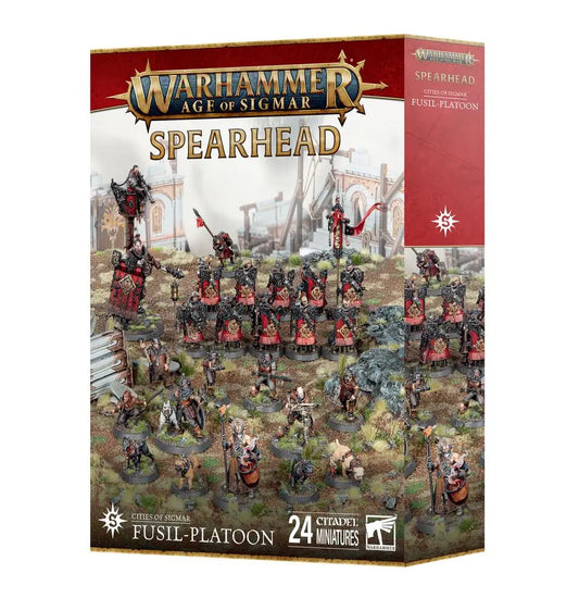 Warhammer Age of Sigmar freeguild fusiliers Spearhead Fusil-Platoon miniatures set