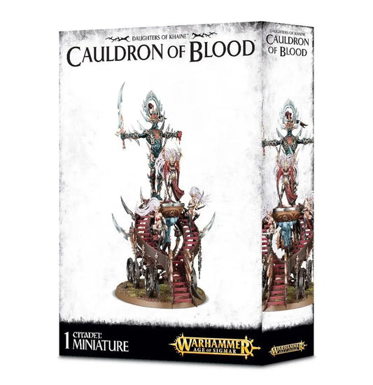 Daughters of Khaine Cauldron of Blood miniature with slaughter queen on round base for Warhammer Age of Sigmar