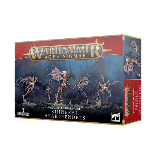 Warhammer Age of Sigmar Khinerai Heartrenders winged aelves miniatures box for tabletop gaming
