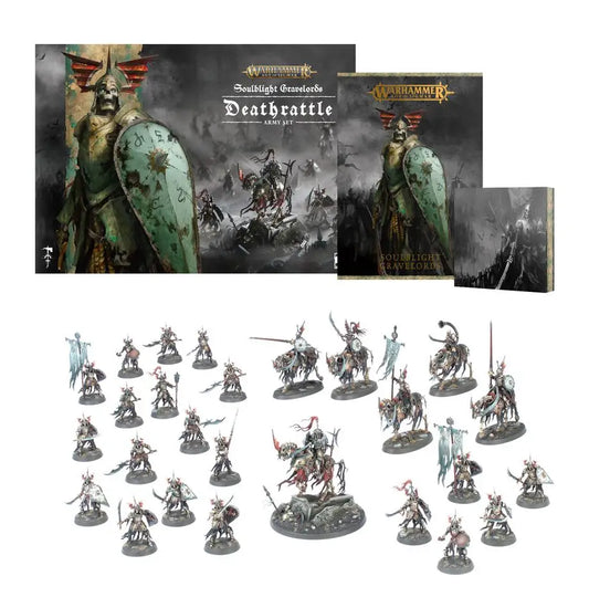 Warhammer Age of Sigmar Soulblight Gravelords Deathrattle Army Set with Barrow Guard figures