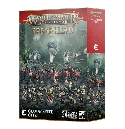 Warhammer Age of Sigmar Gloomspite Gitz Spearhead box with Rockgut Troggoths and Squig Hoppers