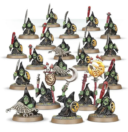 Grotesque Goblin miniatures from Warhammer Age of Sigmar Gloomspite Gitz Stabbas set
