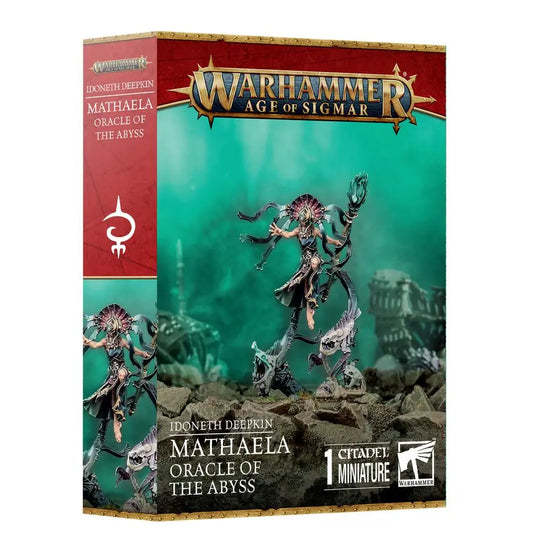Warhammer Age of Sigmar Idoneth Deepkin miniature box for Mathela, Oracle of the Abyss