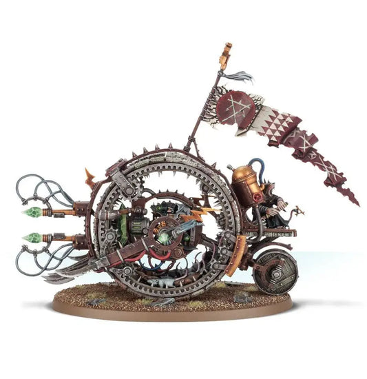 Ornate steampunk sigmar skaven doomwheel from Warhammer Age of Sigmar game