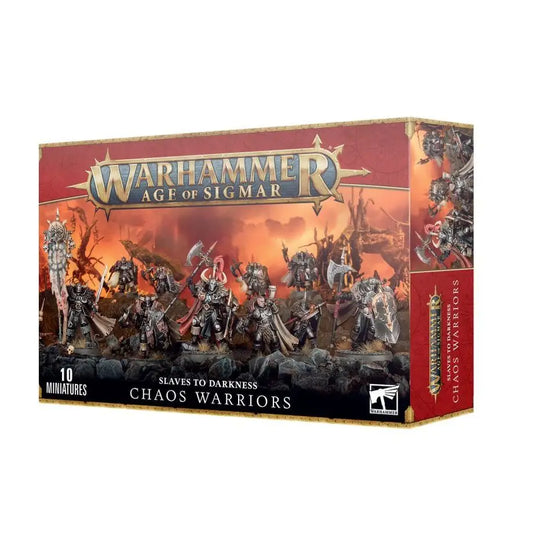 Warhammer Age of Sigmar Chaos Warriors miniature set for Slaves to Darkness game
