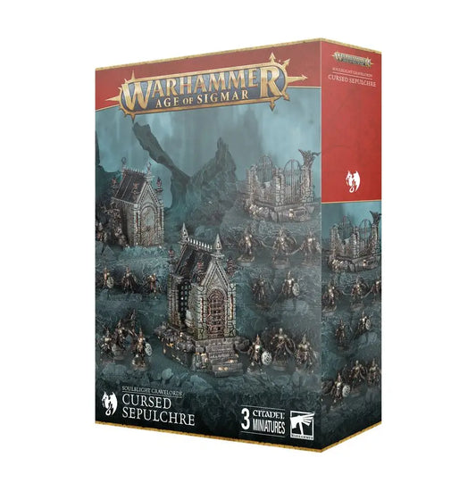Warhammer Age of Sigmar Soulblight Gravelords Cursed Sepulchre faction terrain miniature set