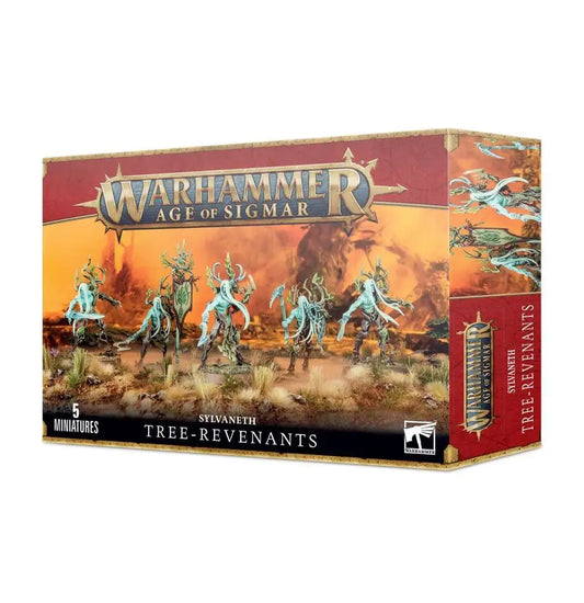 Warhammer Age of Sigmar Sylvaneth Tree-Revenants miniatures set showcasing sylvaneth household figures