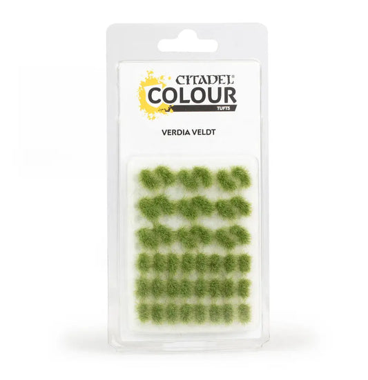 Light green textured tufts in clear blister pack for miniature basing or scenery Warhammer Citadel