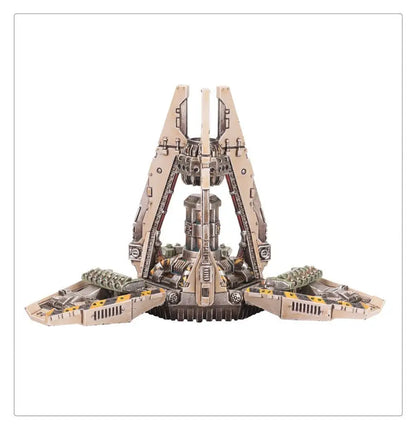 Futuristic Dreadnought Drop Pods with triangular wings for Warhammer LEGIONS IMPERIALIS