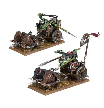 Orc Boar Chariots featuring Orc-style war chariots pulled by boar-like creatures
