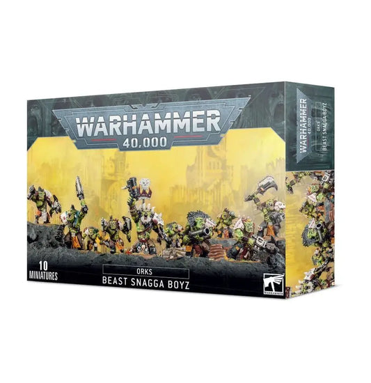 Boxed set of Warhammer 40,000 Orks Beast Snagga Boyz miniatures for Warhammer ORKS BEAST SNAGGA BOYS
