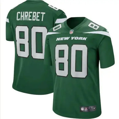 Green Wayne Chrebet New York Jets Nike Game Retired Player Jersey with number 80