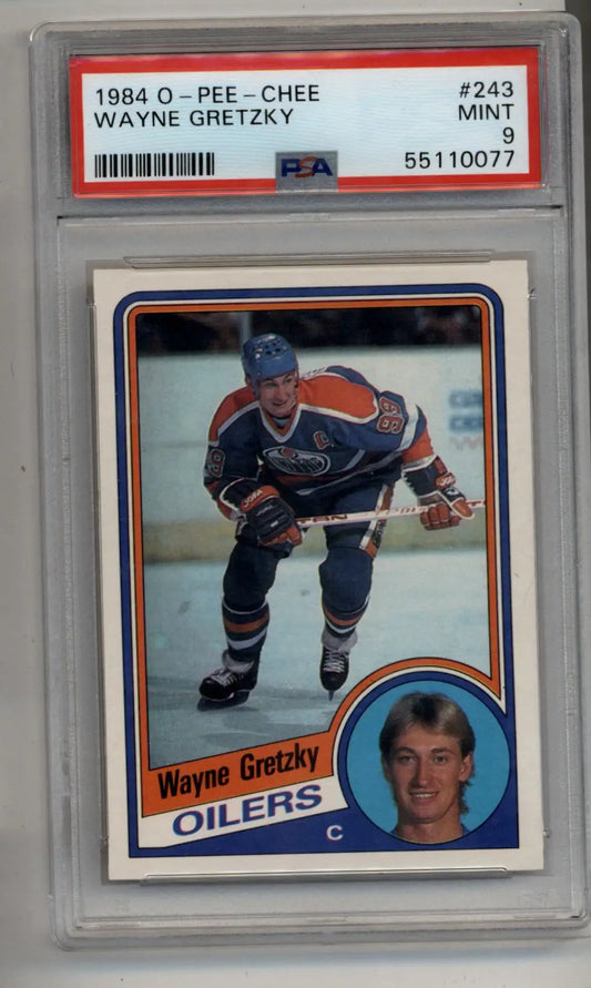 Wayne Gretzky 1984-85 O-Pee-Chee #243 PSA 9 Mint - Singles