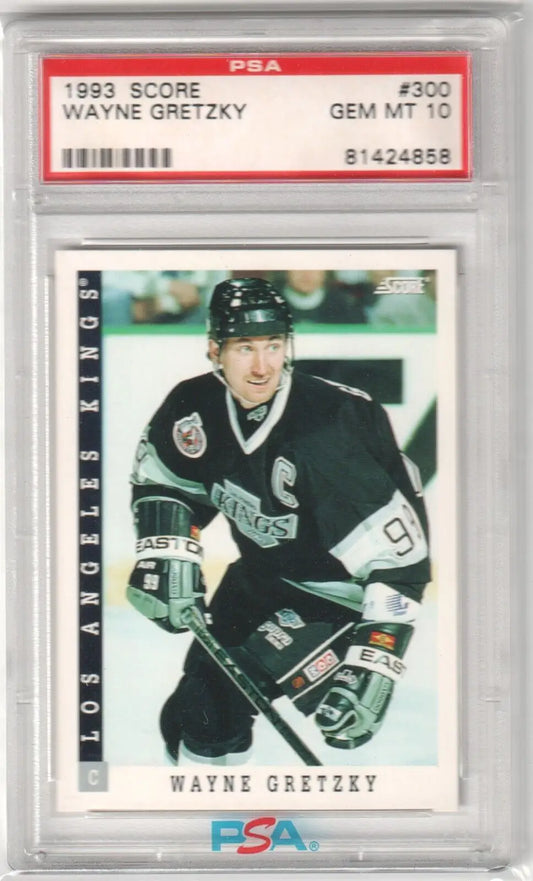 Wayne Gretzky 1993 Score hockey card graded PSA Gem Mint 10 single card from Columbia Hobby eBay store