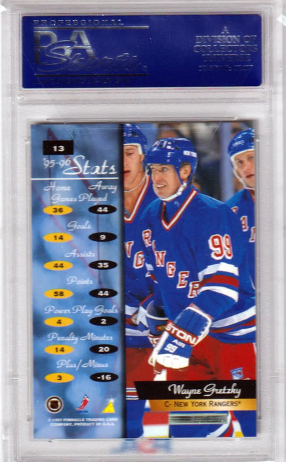 Wayne Gretzky trading card from 1996-97 Zenith PSA 10 GEM MINT at Columbia Hobby