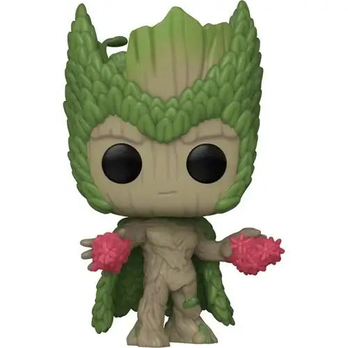 Funko Pop Groot figure from We Are Groot as Scarlet Witch Funko Pop Vinyl Figure #1395