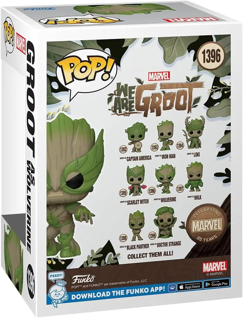 Funko Pop Marvel Groot as Wolverine Vinyl Figure with camouflage design
