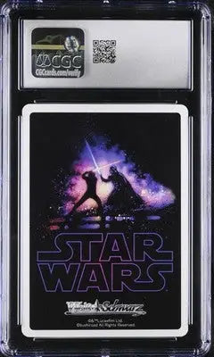 Graded Star Wars trading card featuring Weiss Schwarz Lightsaber Finn CGC 10