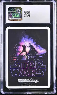 CGC-graded Weiss Schwarz Yoda Star Wars card from Weiss Schwarz Schwarz Yoda series