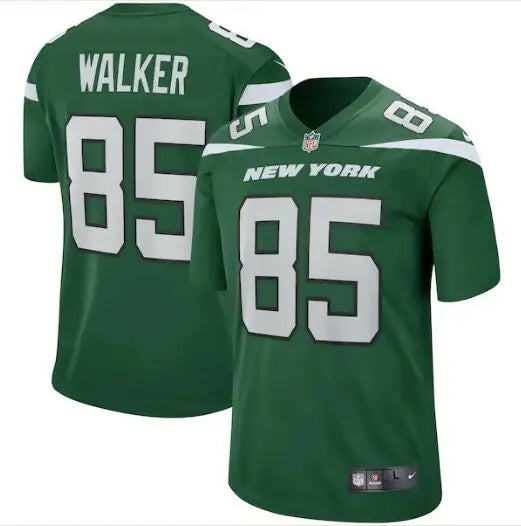 Green New York Jets Nike game jersey with Wesley Walker number 85 for fans
